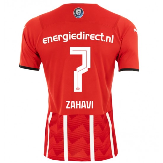 Camisola PSV Eindhoven Eran Zahavi 7 Equipamento Primeiro 2021-2022 Manga Curta